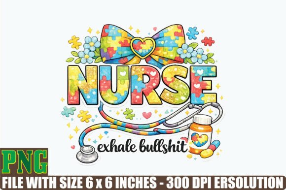 Autism Nurse Graphic for Modern Branding