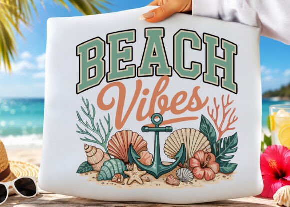 Beach Vibes Graphics for Coastal Branding