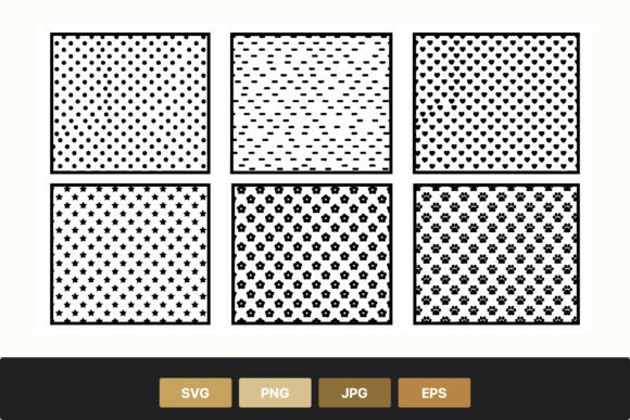 Black White Seamless Pattern Set for Modern Branding